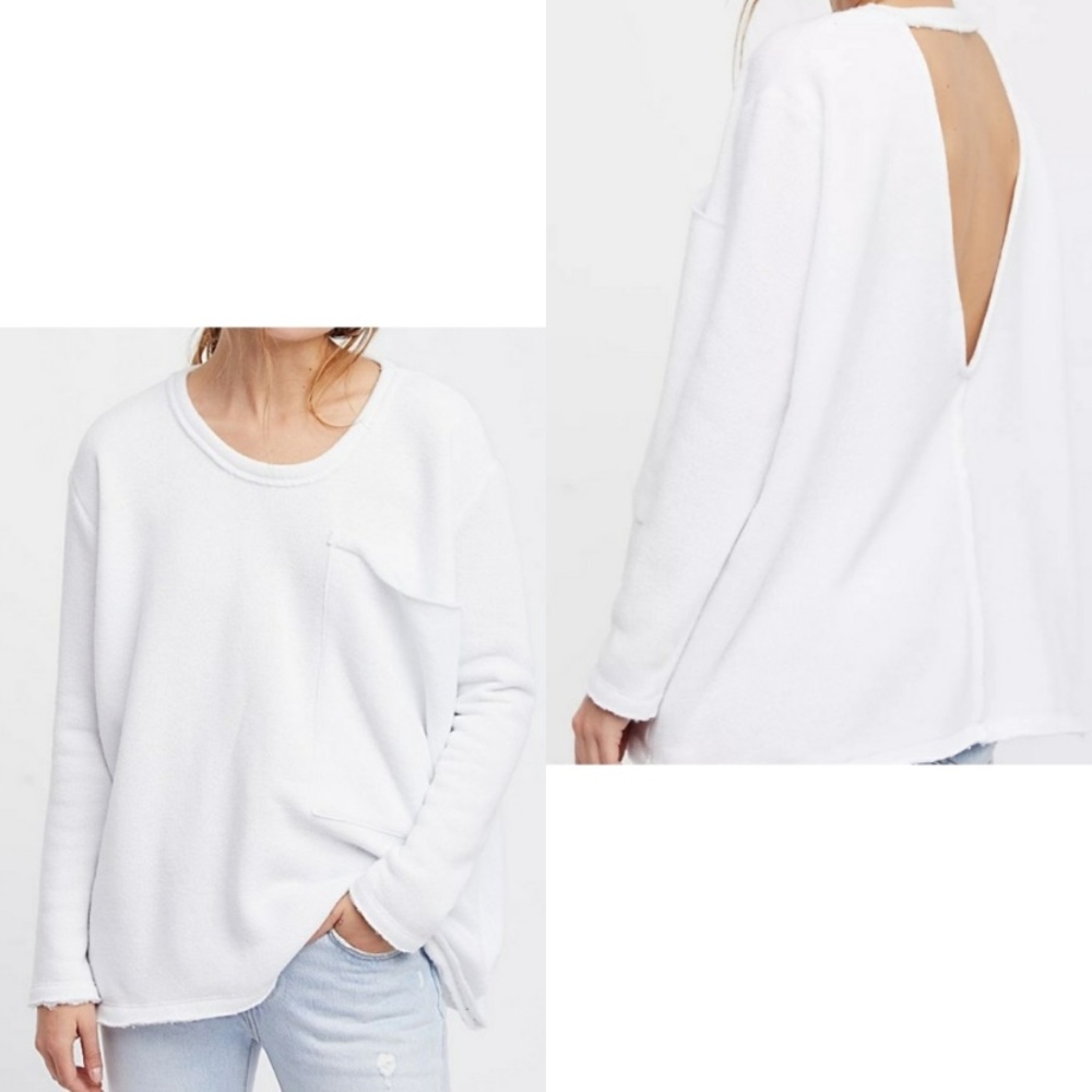 NEW! FREE PEOPLE BEACH MECURY PULL OVER SWEATSHIRT